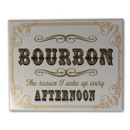 PALACEDESIGNS Thousand Oak Barrel  Bourbon Afternoon Sign; Grey PA122607